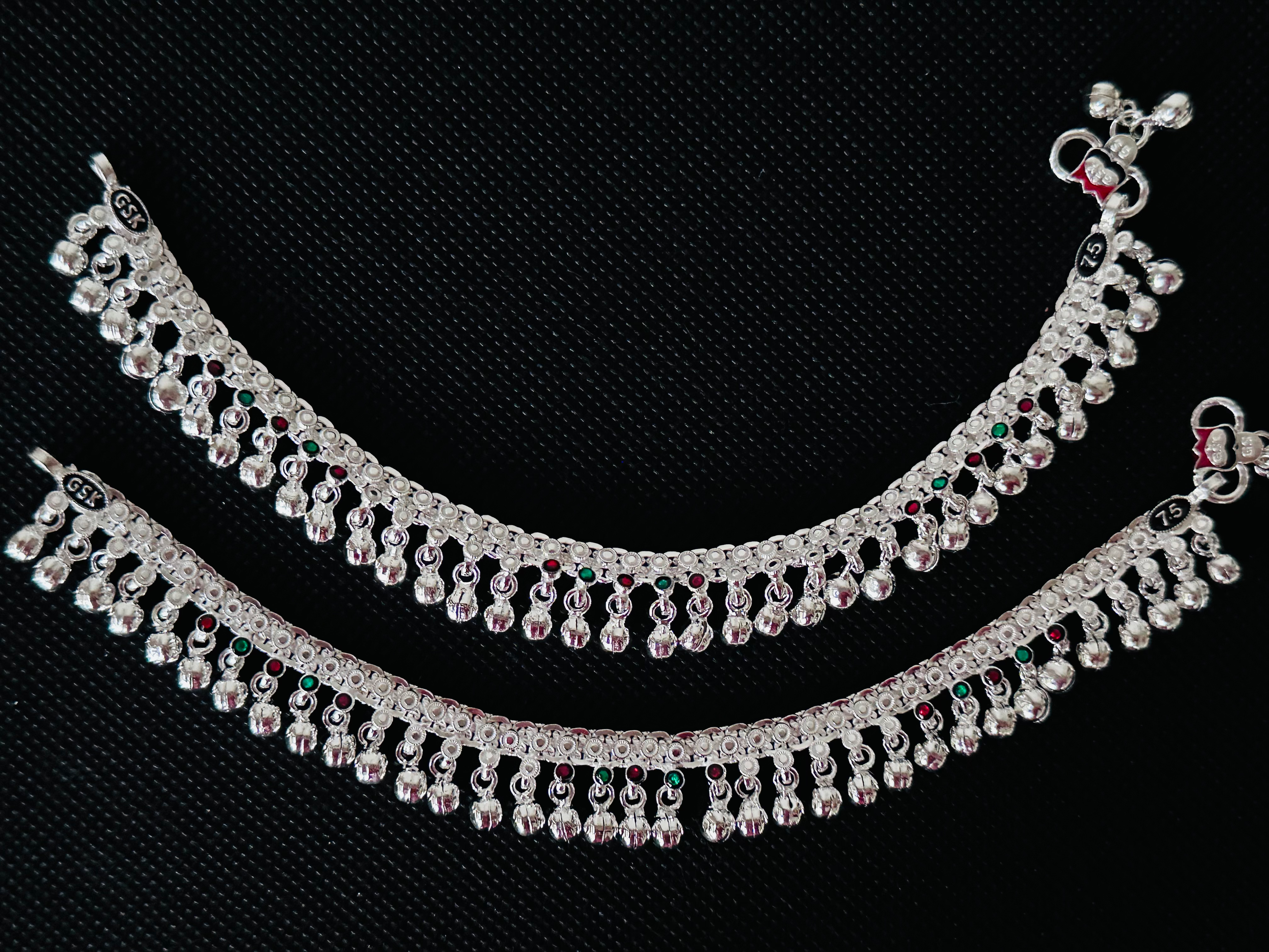 Pure Silver Kids Anklets 7.5"