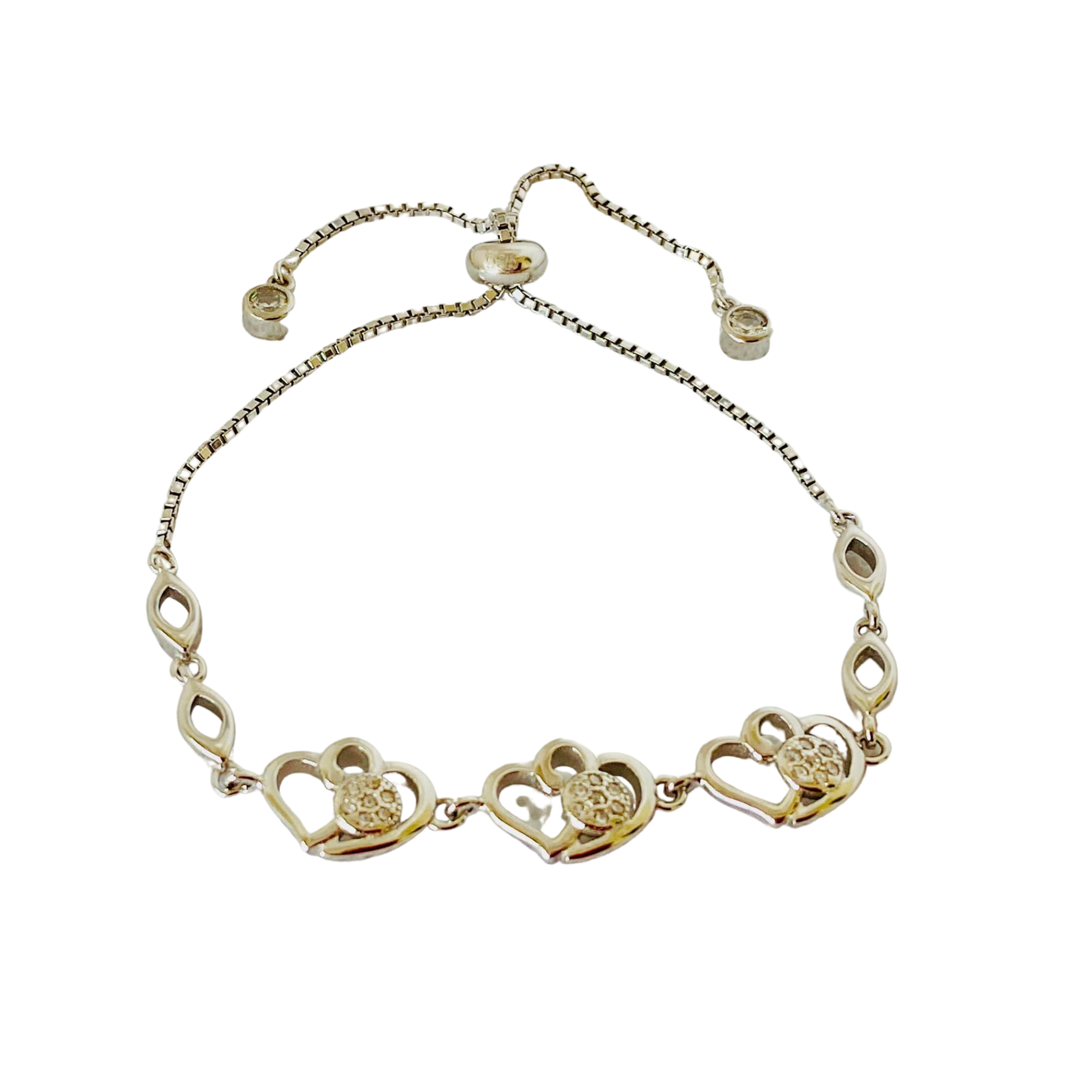 Heart Shape Silver Chain