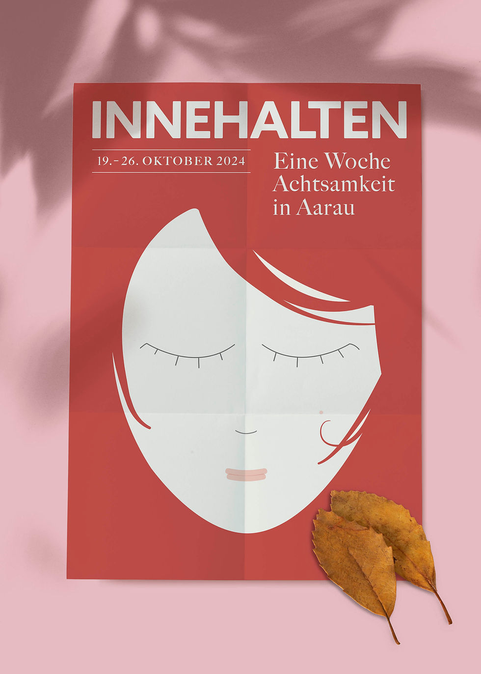 Plakat Innehalten – Eine Woche Achtsamkeit in Aarau