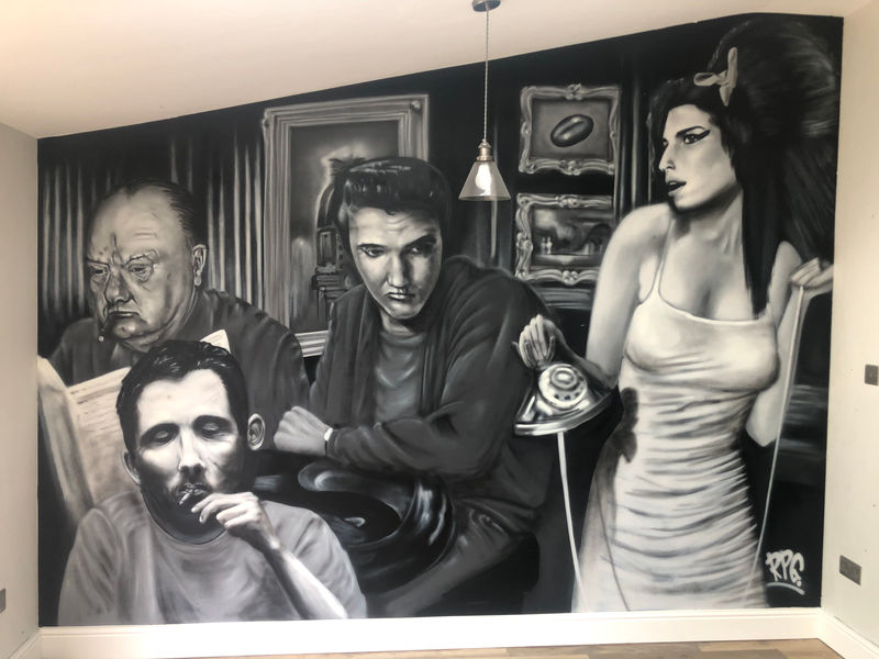 Churchill, McGowen, Elvis and Winehouse by ROKIT.