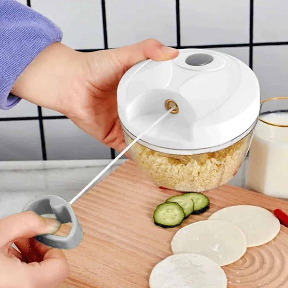 Miniatura: Triturador de Alimentos Manual Com Recipiente 400ml