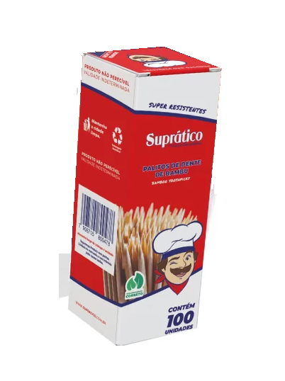 Palito De Dente Superprático com 100 Unidades