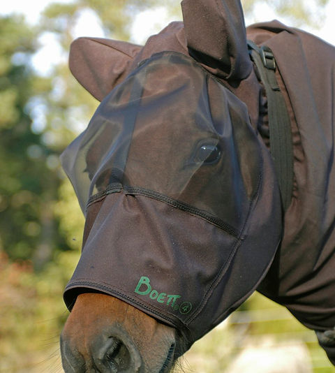 Capuche Coton BMB Pour Cheval – Rouge – Taille S – Légère