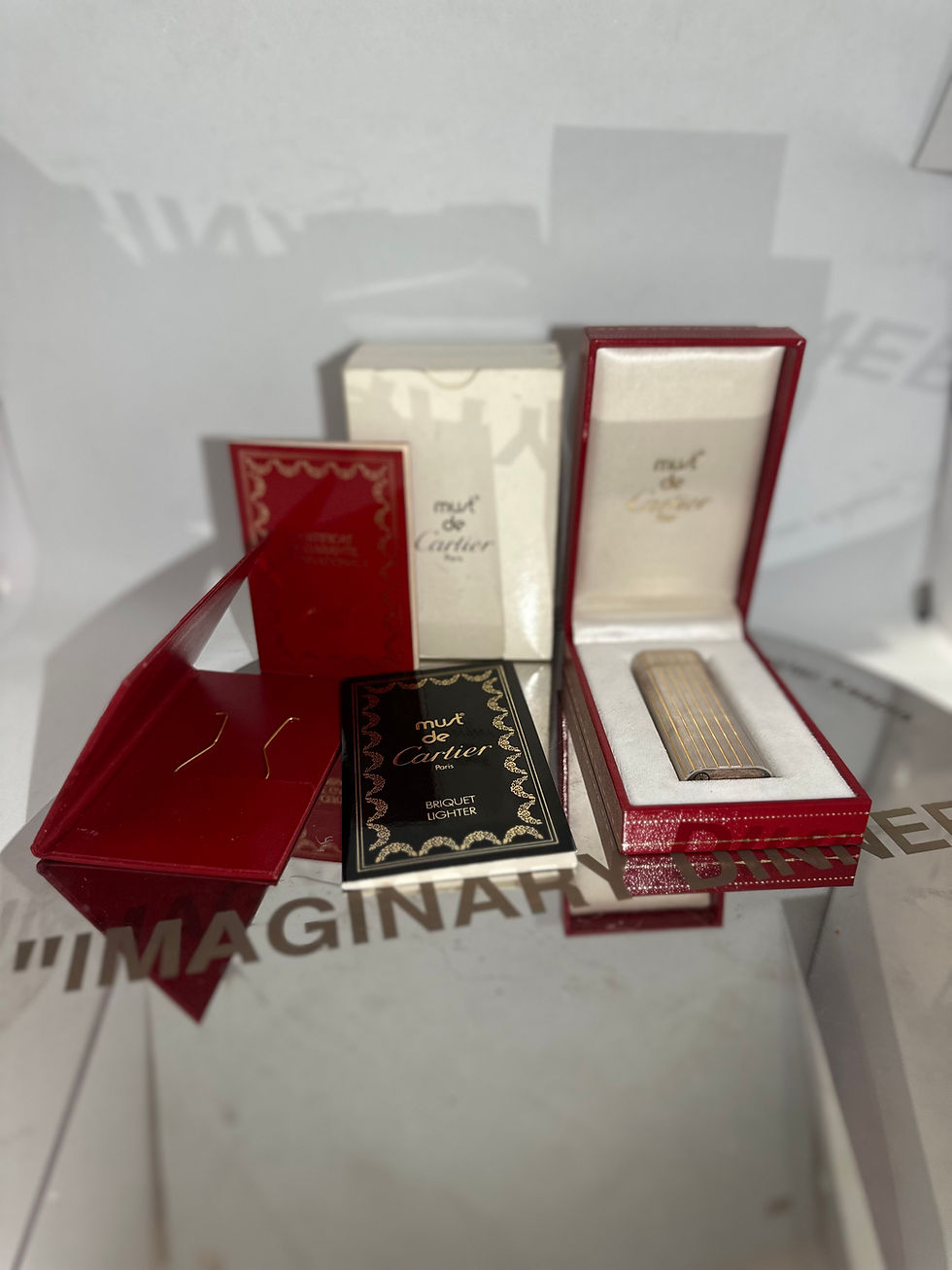Miniature : Briquet Must de Cartier – Plaqué Or – Complet d’origine