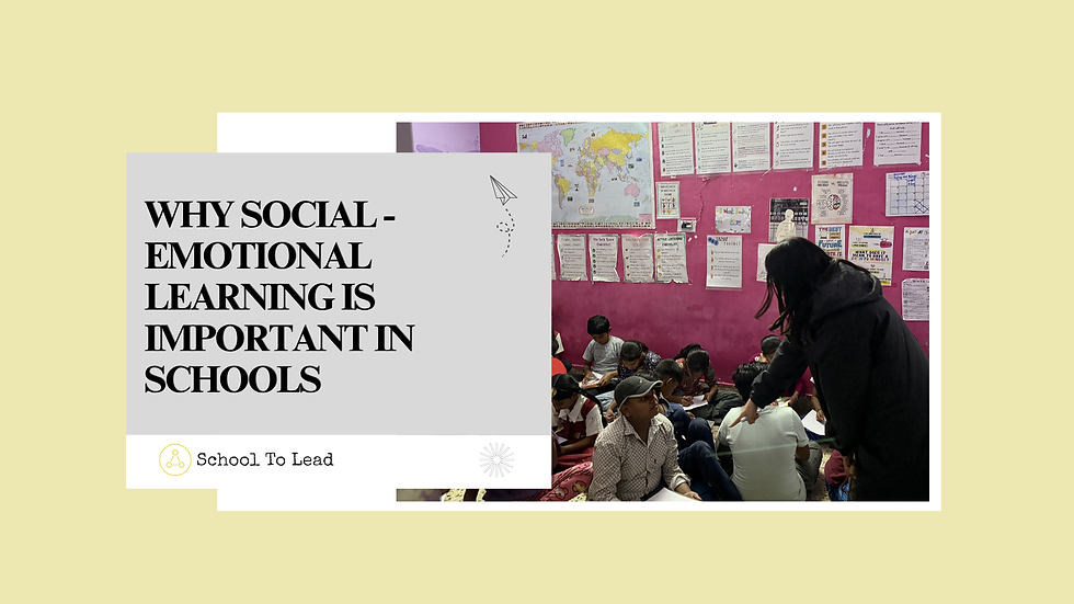 Why Social-Emotional Learning Is Important in Schools