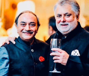 Diwan Gautam Anand with close friend Sonny Walia