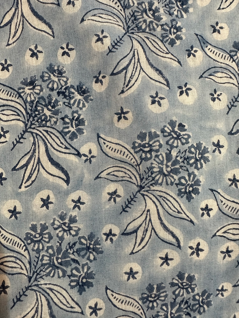 Thumbnail: Cassandra Harper Voile - Floral Bouquet - Light Blue