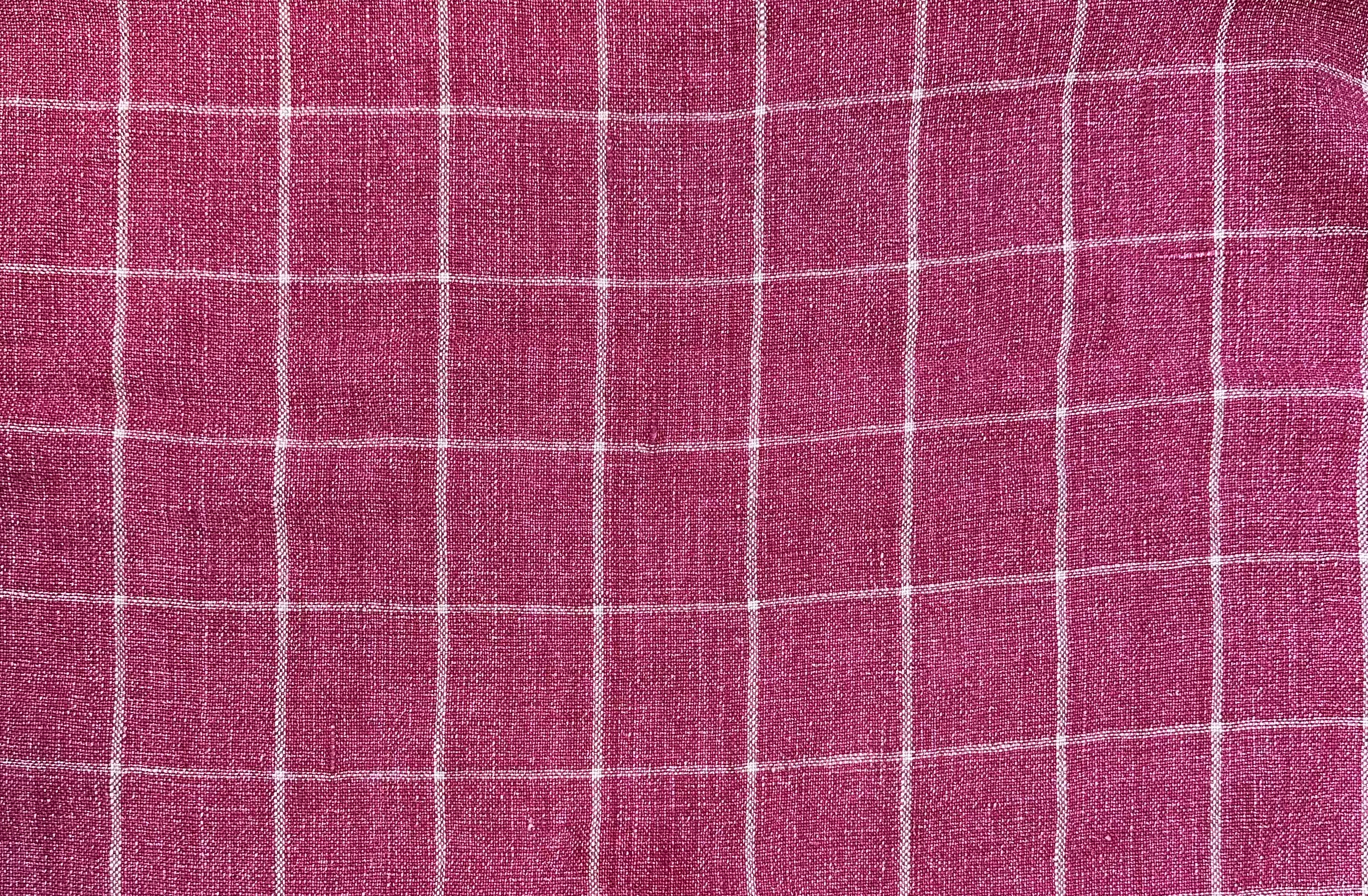 Woven Spanish Linen - Burgundy