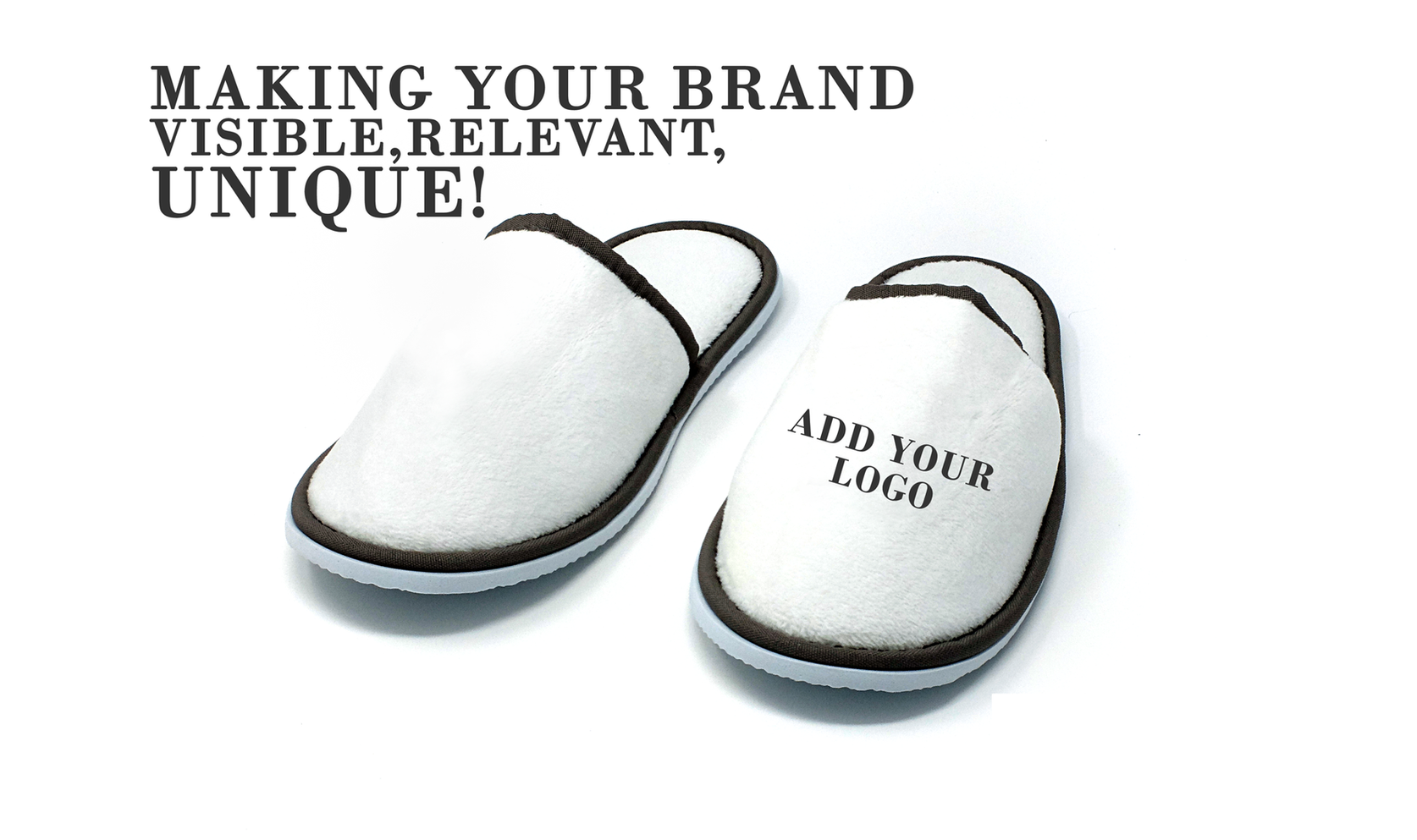 Soft Touch Custom Hotel Slippers