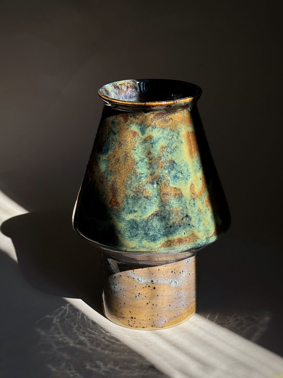 Thumbnail: Bell Vase - Rusty Blue Rutile