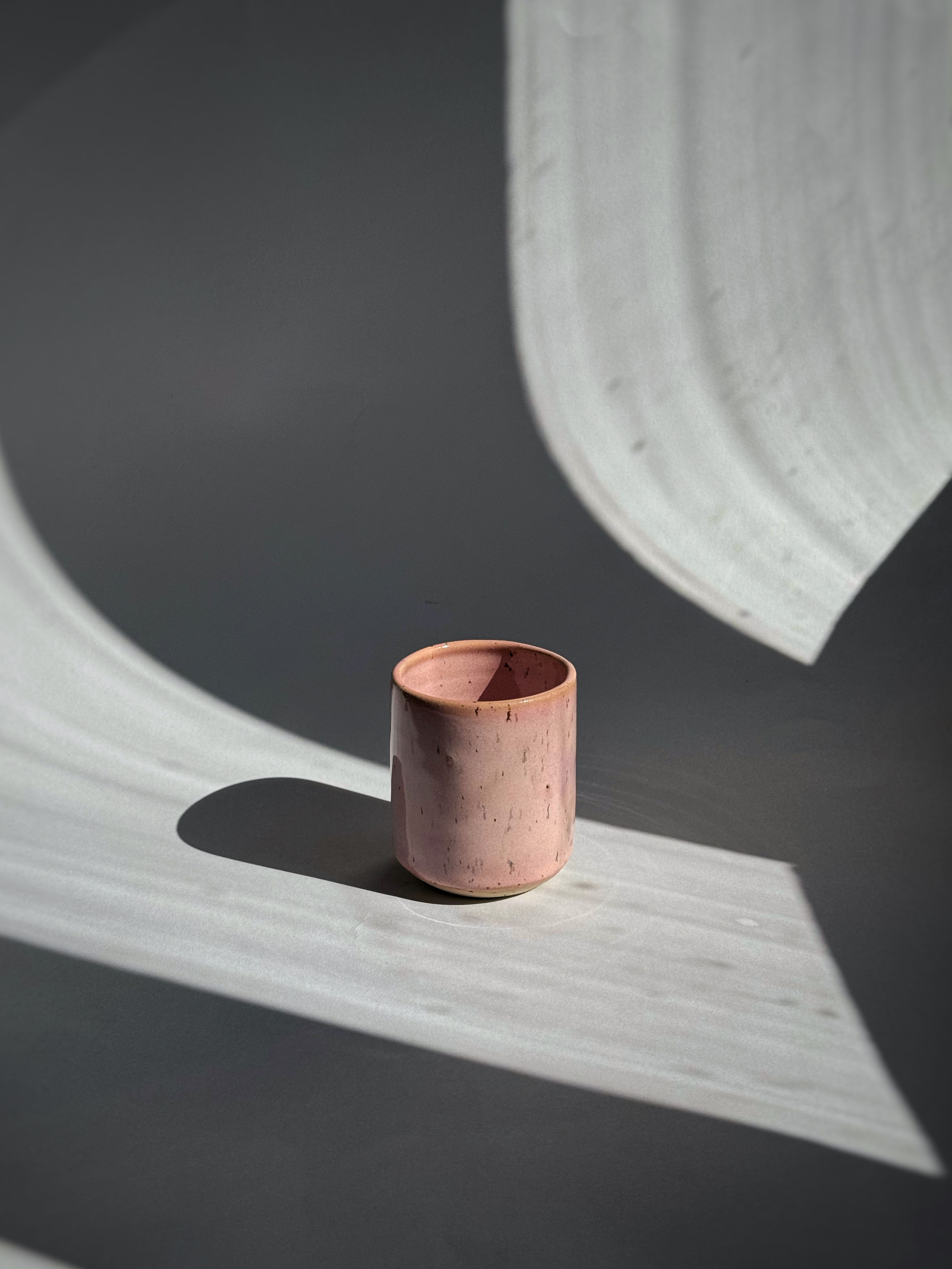 Espresso Cup (no handle) - Dotty Magnolie Pink