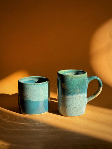 287 黒壺20.5cmプレート2枚 Florentine turquoise 287 黒壺20.5cm