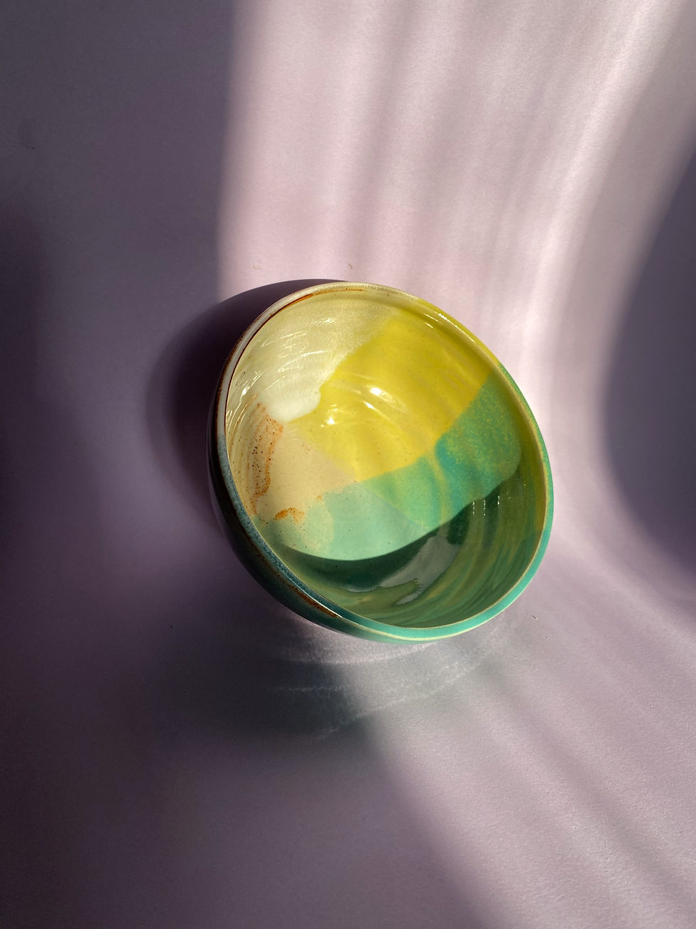 Thumbnail: Tricolore Bowl - White/Peacock/Lemon
