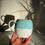 Thumbnail: Mug - White dripping Baby Blue