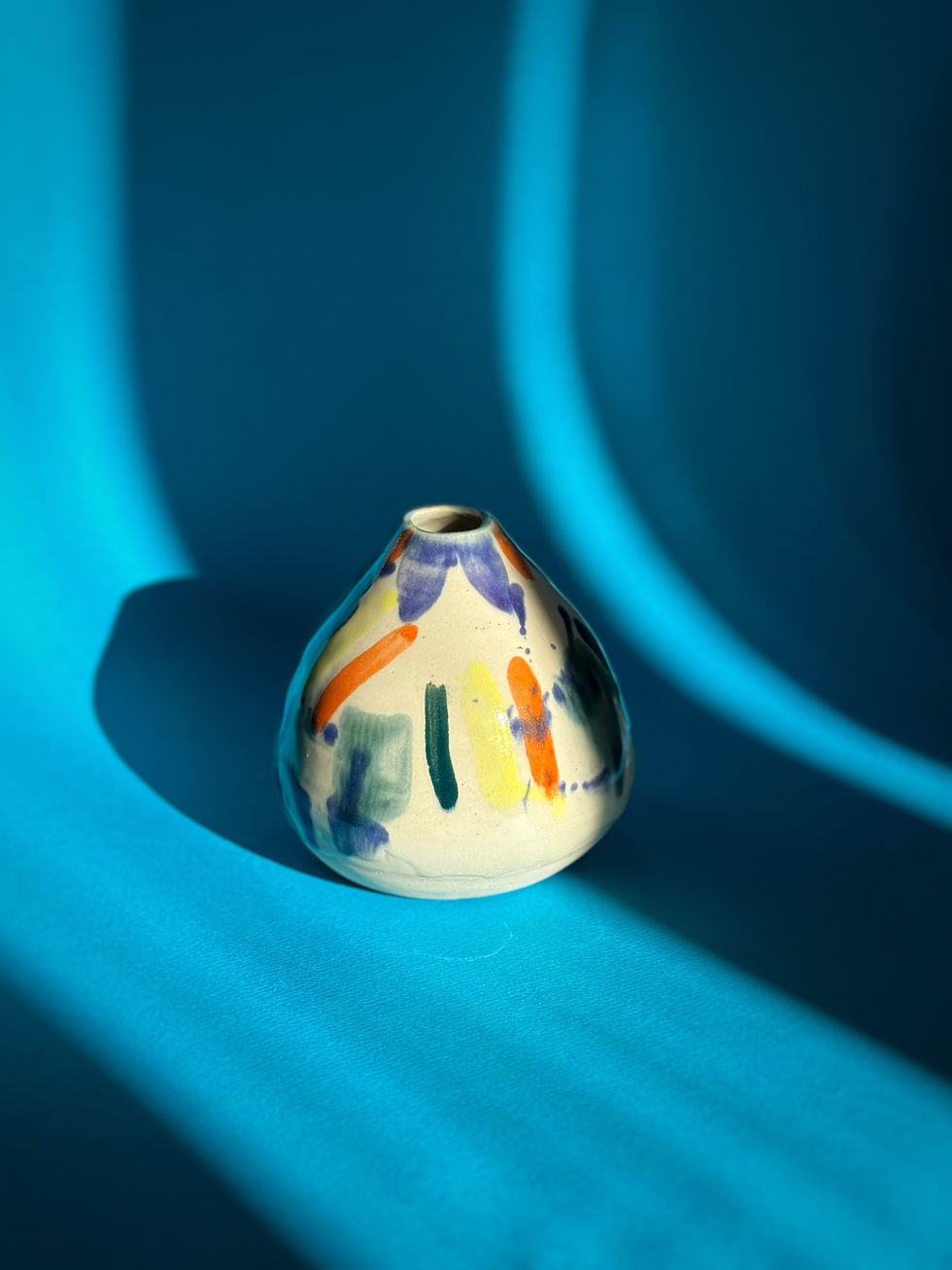 Thumbnail: Striped Vase - Abstract Panting