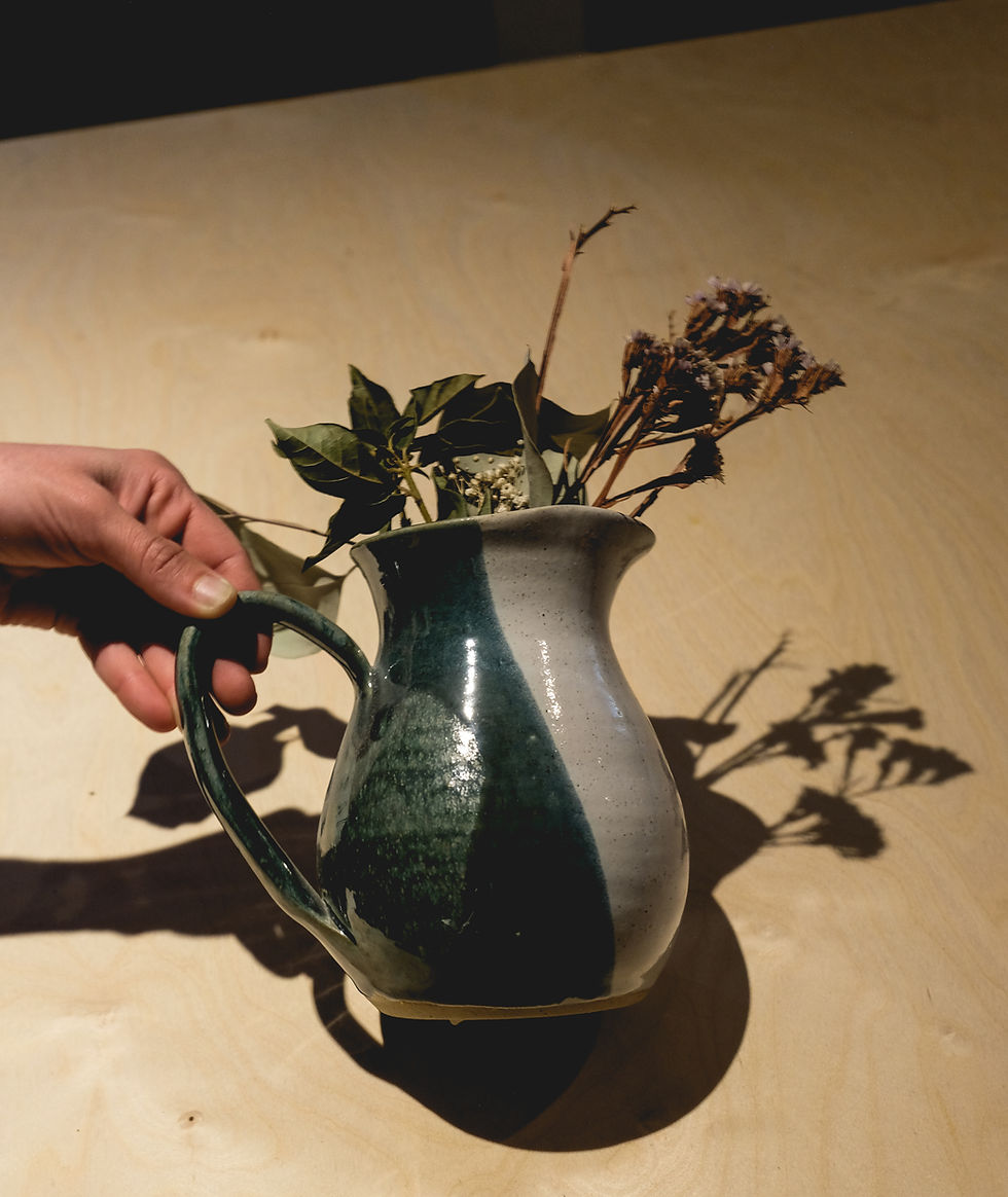 Thumbnail: Pitcher - White / Stone Green