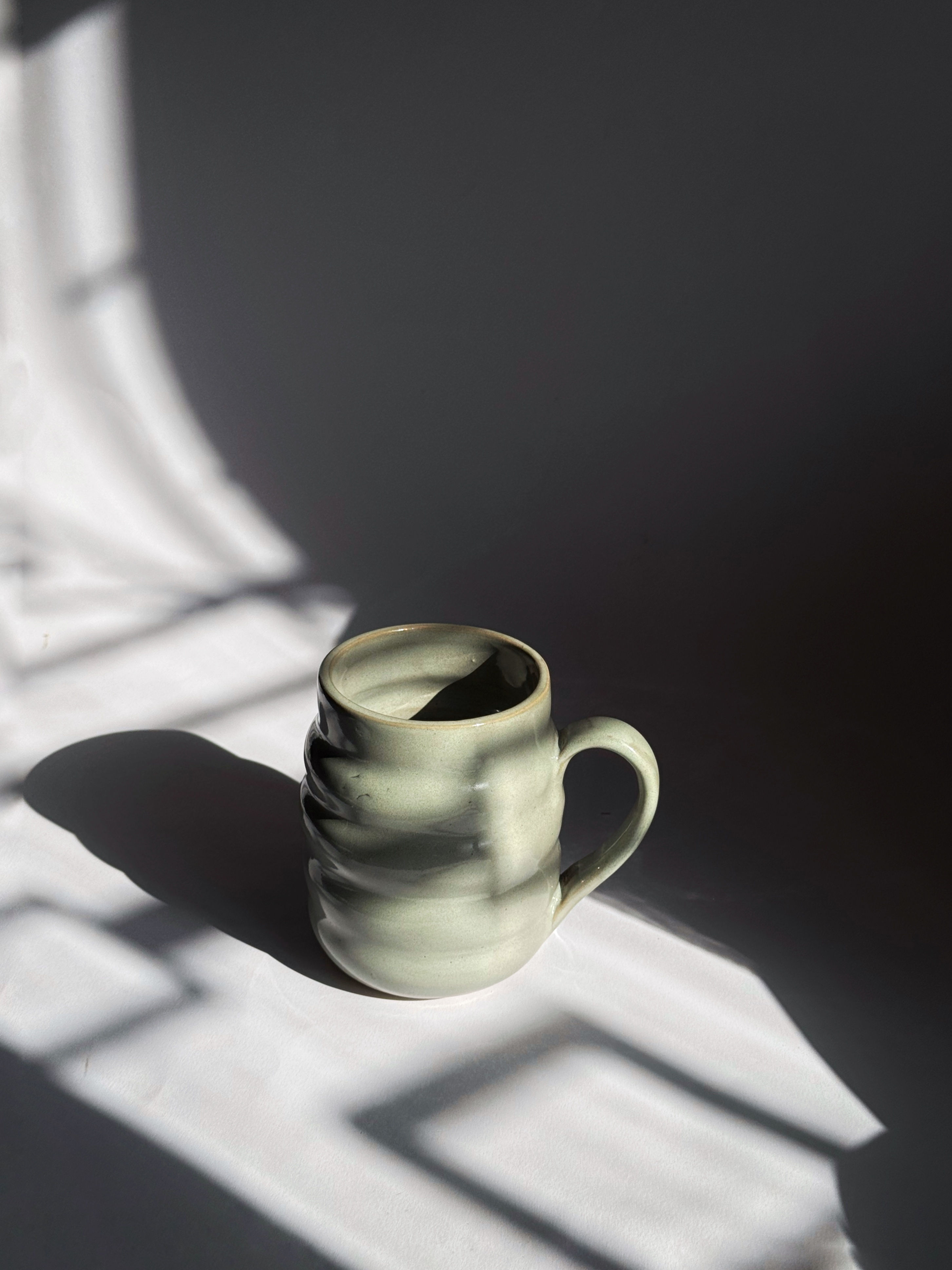 Wavy Mug - Toasted Sage