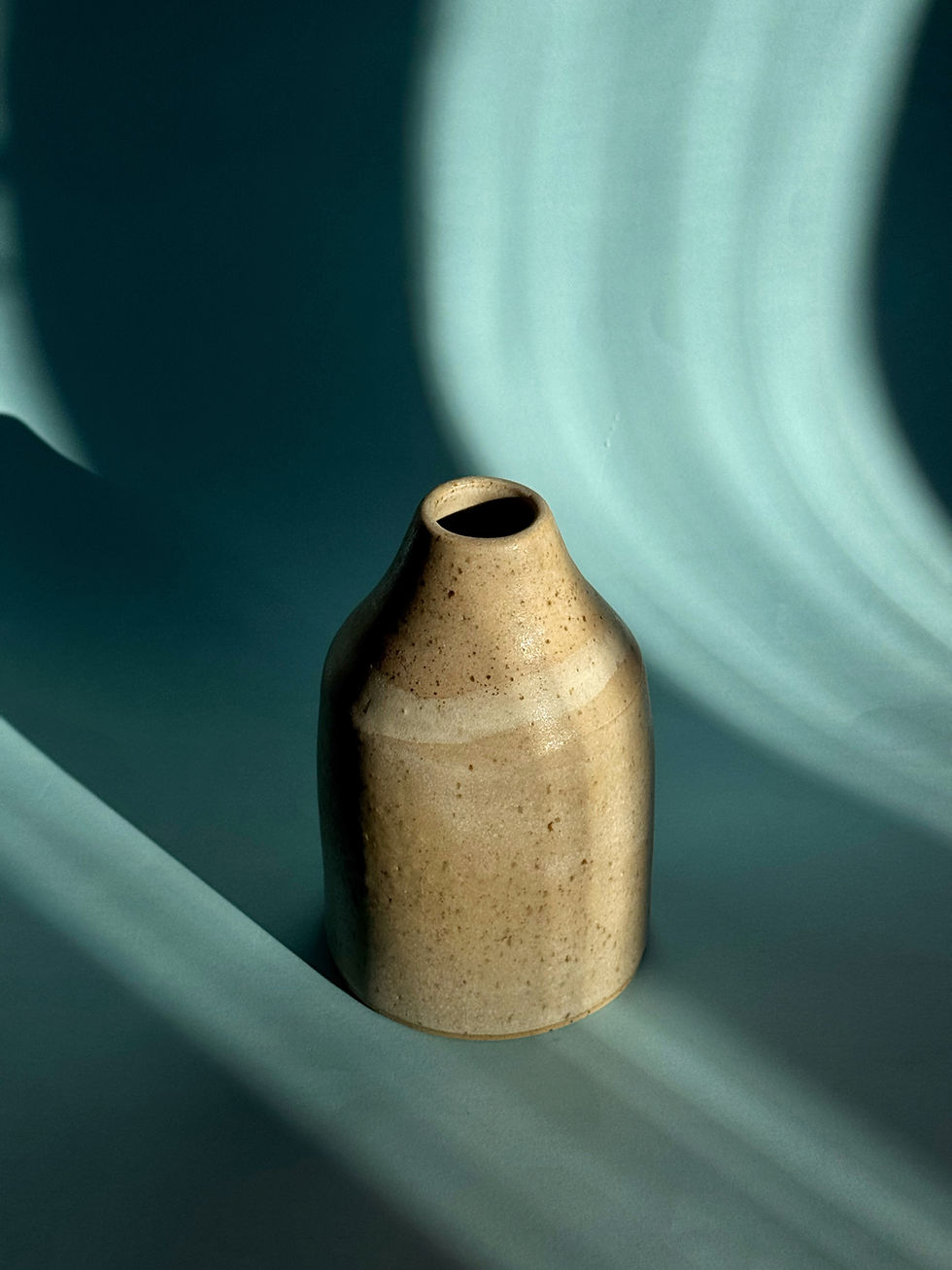 Thumbnail: Cylinder Bud Vase - Semi Matt Off-white