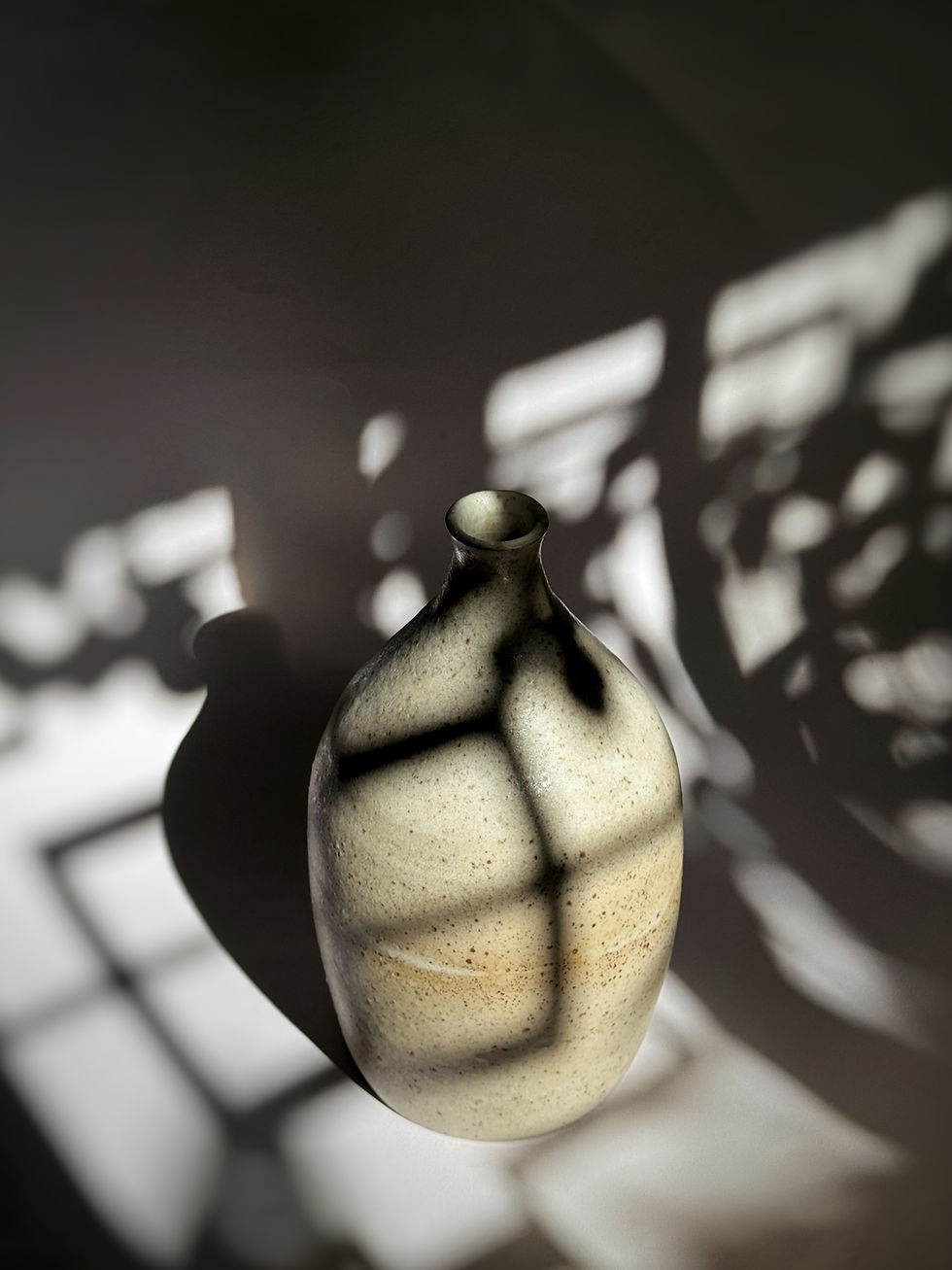 Thumbnail: Bud Vase - Spotty Matt Off-White