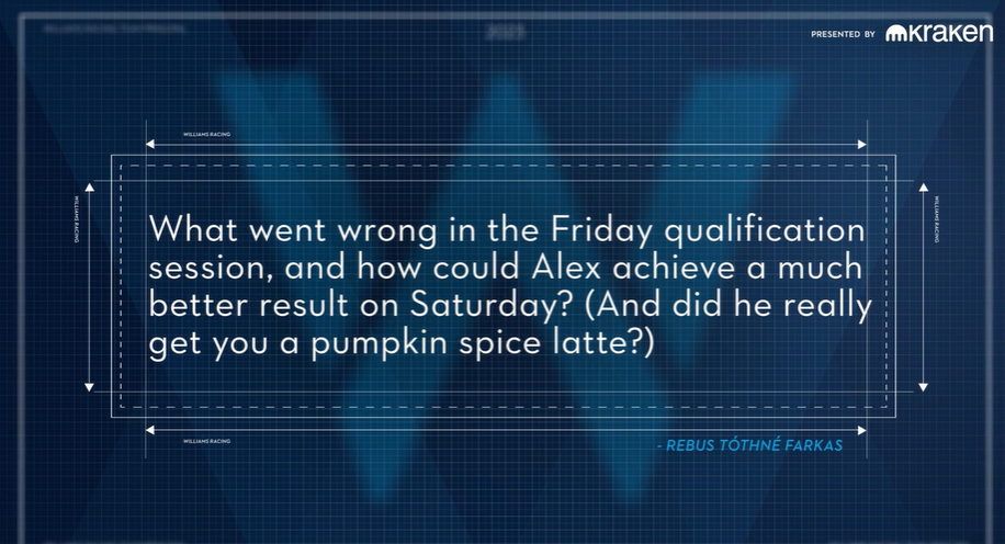 My favourite entry in the Vowles Verdict. You can find the complete pumpkin spice latte story in this video at 2:49.