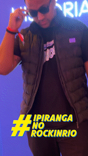 Conteúdo gerado com a nossa Roaming Booth no Rock in Rio para a Ipiranga