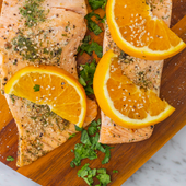 Salmón a la naranja