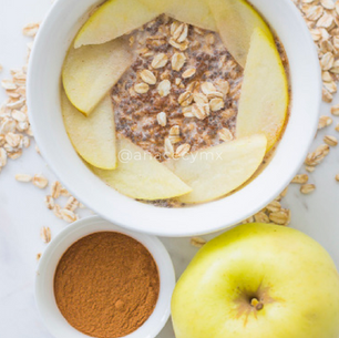 Overnight oats con manzana