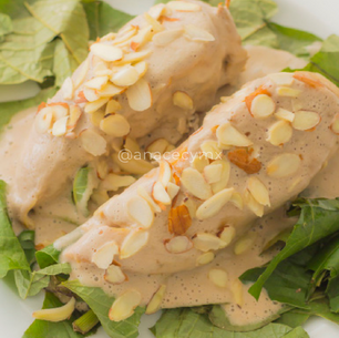 Pollo en crema de champiñones