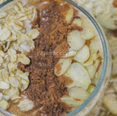 Avena cocida con canela