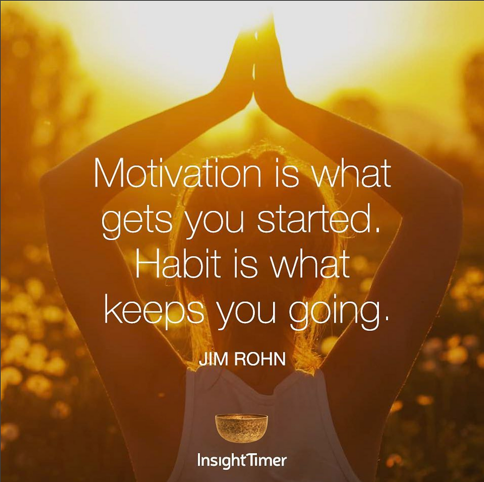 insight timer motivation meditation sunset inspirational quote