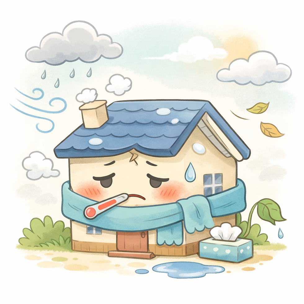 季節の変わり目は家のトラブルが増える時期。雨どい・屋根・外壁のチェックを