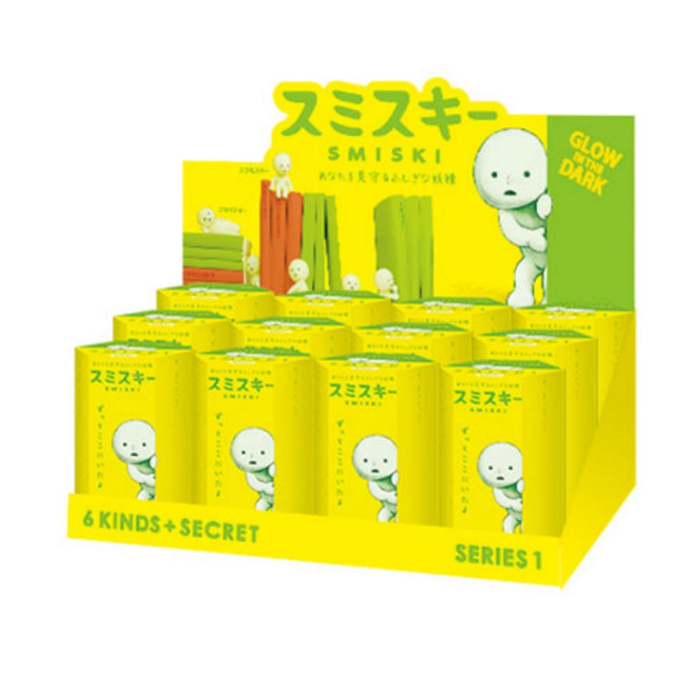 Smiski Series 1 display case of 12 blind boxes