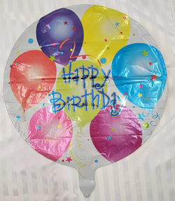 18" Happy Birthday Balloons