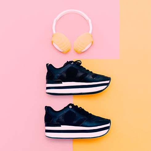 Sneakers and Ear Warmers