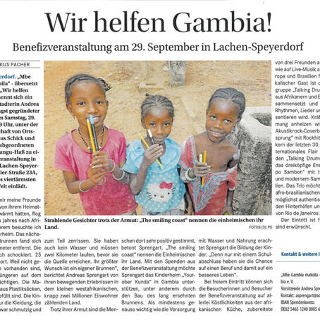 Wir helfen Gambia! Benefizveranstaltung