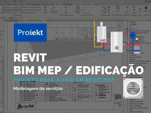 Terceirização de Desenhistas Revit MEP para um Projeto da Adif