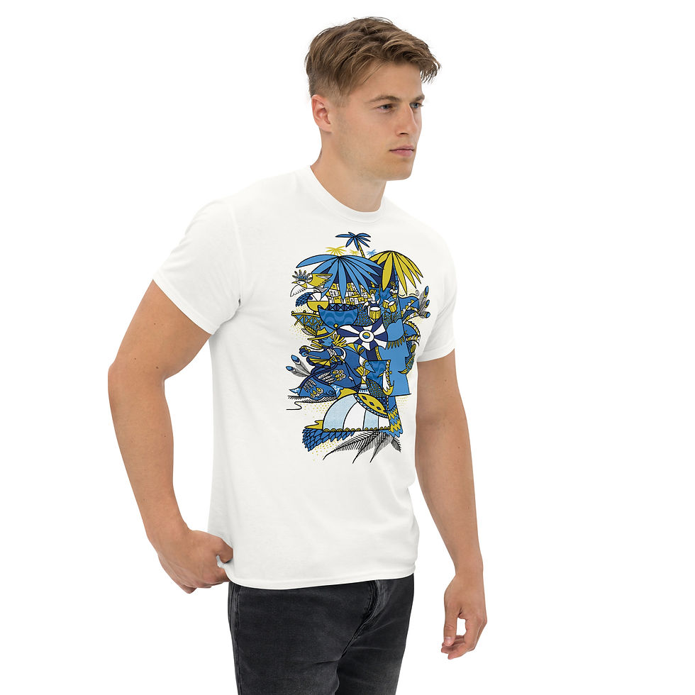 Thumbnail: Unisex Basic Illustrated T-Shirt