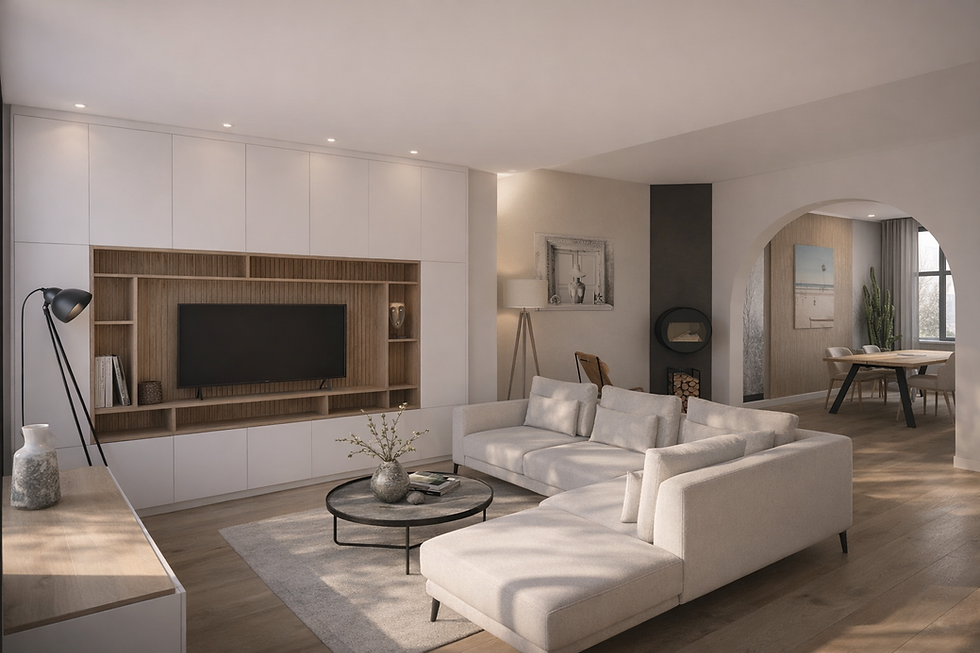 Salon moderne au style scandinave