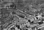 Aerial photograph of Wallsend, 1934. The cricket ground is in the top left of this photo. Source: EPW045969, Historic England.