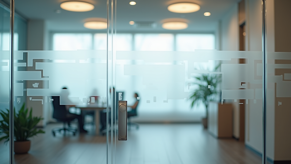 Enhancing Spaces with Frosted Vinyl Designs: Privacy Glass Solutions