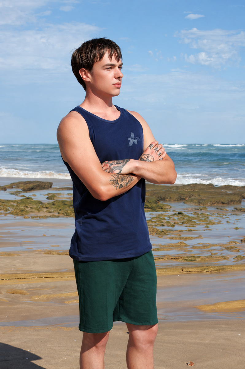 Men's vest in Navy