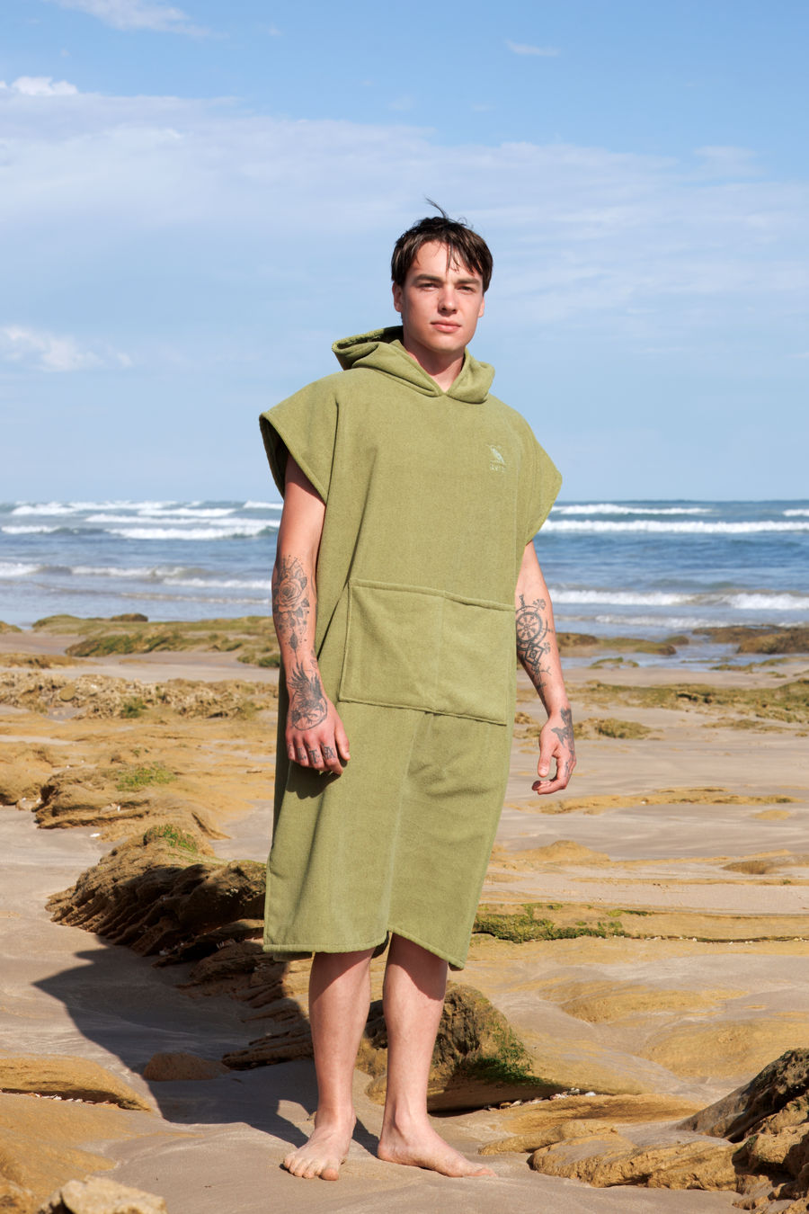 Men's Poncho in Avo