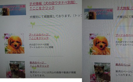 「ここをクリック」を付けました。
