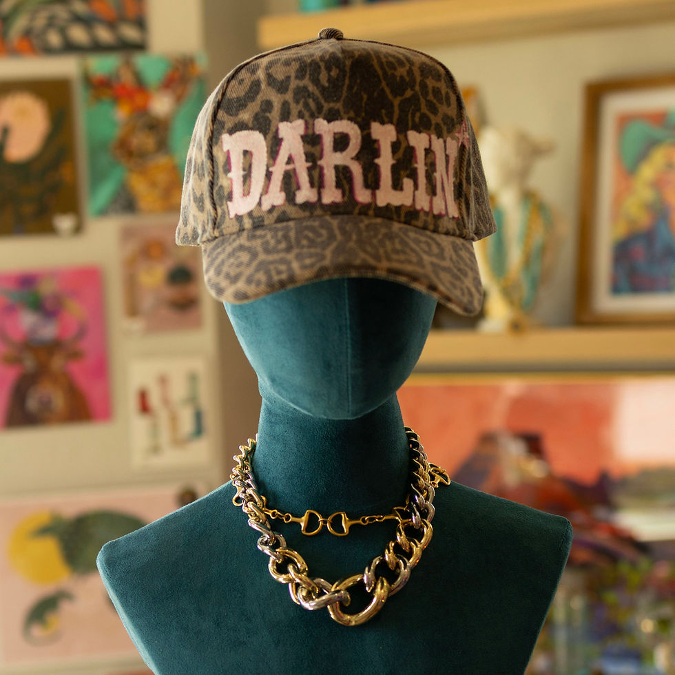 Thumbnail: Hand painted Darlin' hat