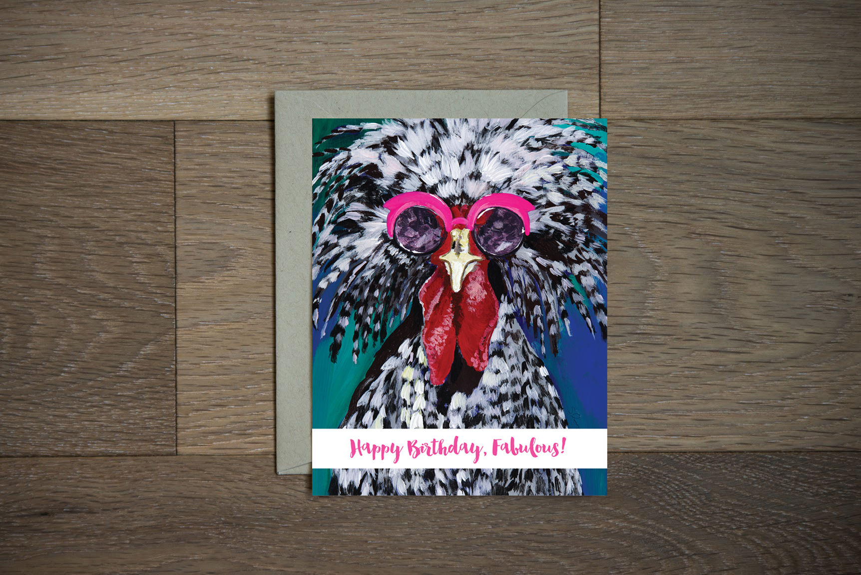 Happy Birthday Fabulous Chicken card
