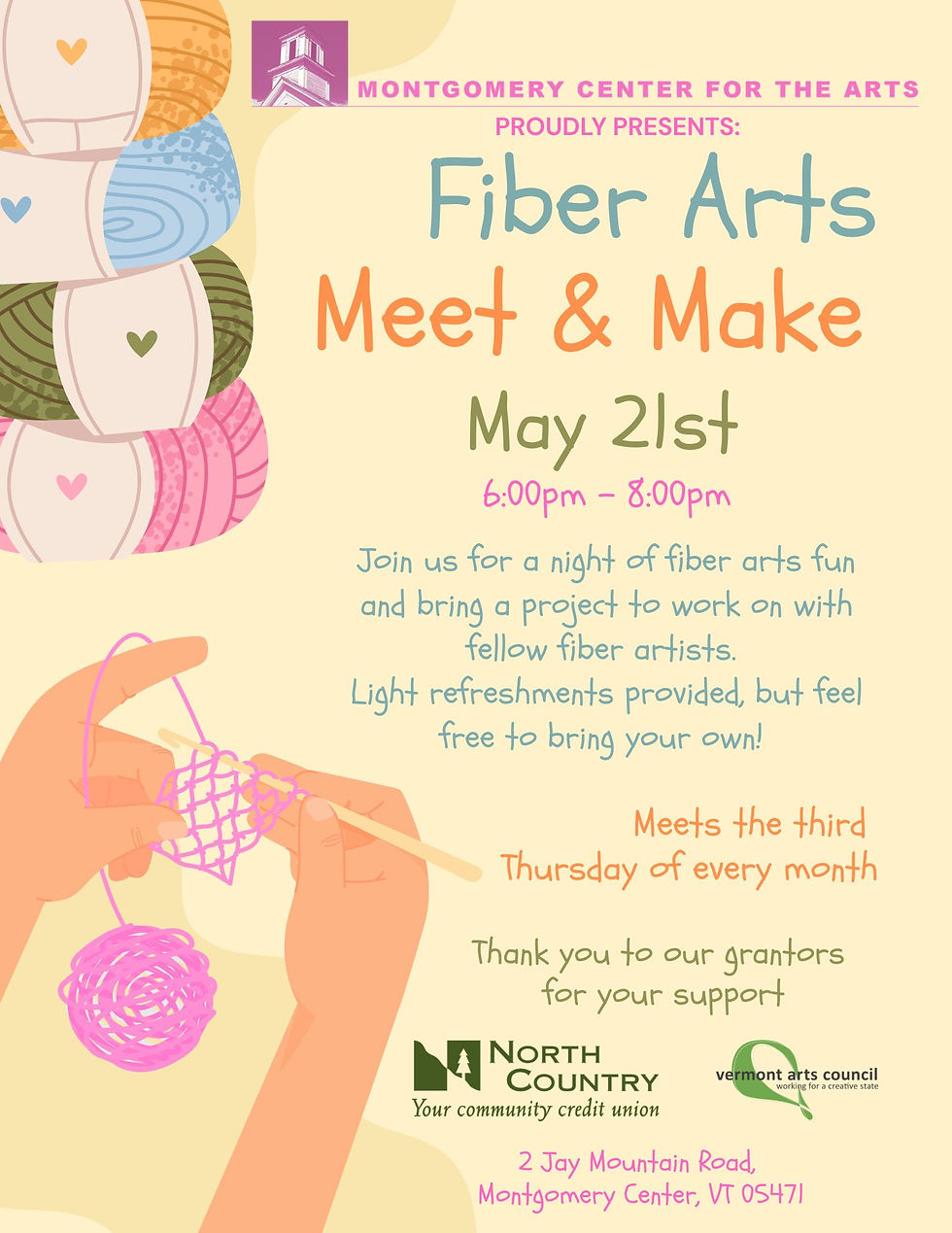 Fiber Arts Meet and Make