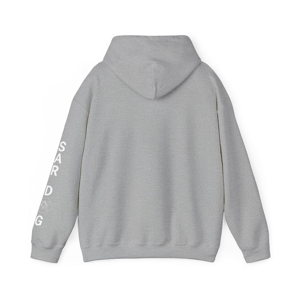 Thumbnail: SAR Dog Distressed American Flag Hoodie | Sleeve Graphic, Pullover
