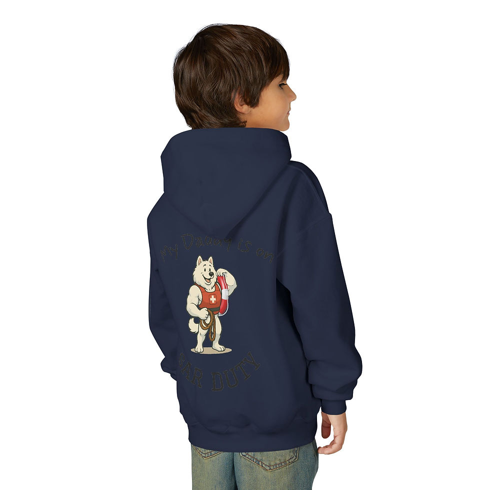 Thumbnail: Cute Kids Hoodie, SAR Duty Sweatshirt for Youth
