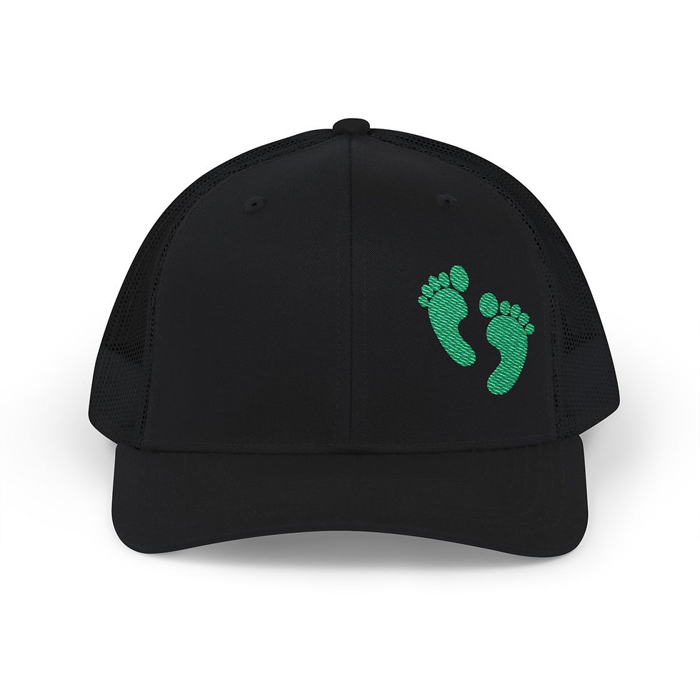 Thumbnail: Green Feet CSAR Snapback Trucker Cap | Combat Search and Rescue Logo Hat