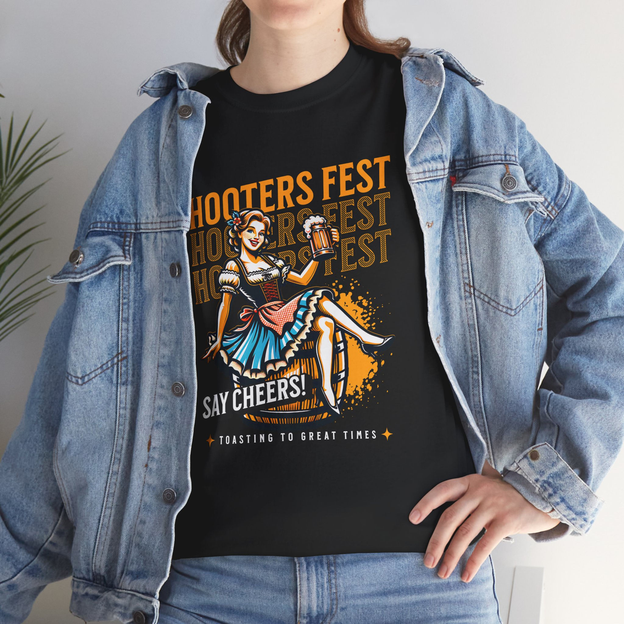 Hooters Beer Fest Fine Pilsner Drinking Logo Party Tee | Semper Paratus Flag